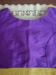 Purple Readymade Saree Blouse
