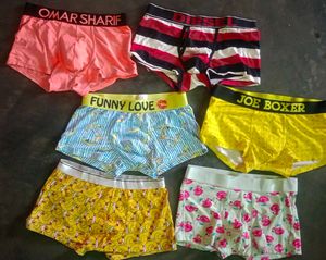 Boxer Briefs Bundle of 6 - Fun Prints medium