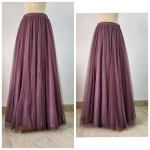 Elegant Purple Tulle Skirt ,Length  42 Inches