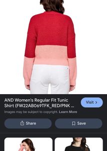 Stylish Two-Tone Women's Sweater
