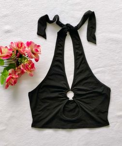 Shein : Neck tie Top