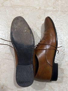 Brown Leather Formal Shoes