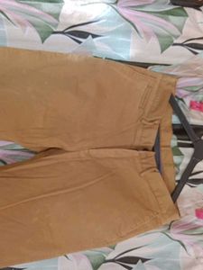 Khaki Straight Fit Pants