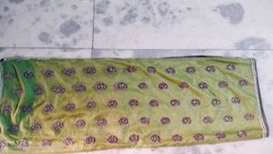 Heavy Embroidery Work Net Saree