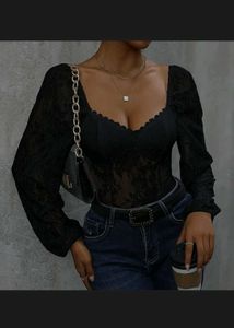 Bustier Mesh Lace Top