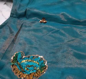Teal Embellished Salwar Kameez Suit