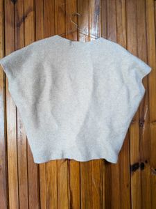 Beige Knit Sweater Top