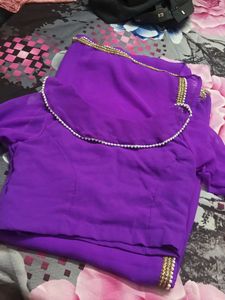 Elegant Purple saree💜😻