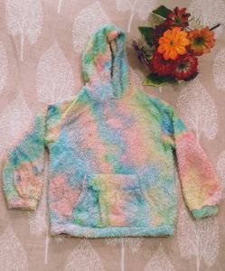 TRENDY FASHIONABLE TIE N DYE FLEECE HOODIE (S)