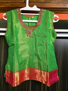 Pattu pavadai set for girls