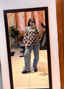 Printed Kurti with Lace-Up Back