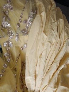 Yellow Dress With Plazo