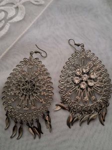 Statement Silver Earrings