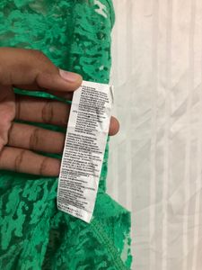 Tezenis Lace Green Sleeveless Top