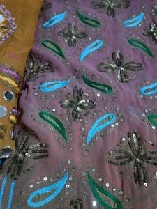 Embroidered Saree - Party Wear