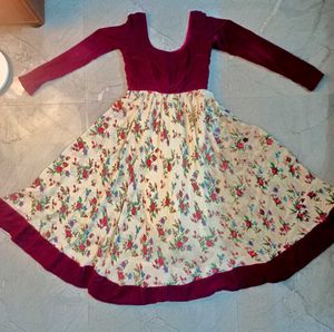 Floral Print Fit &amp; Flare Dress