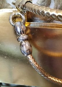 Ladies Sparkling Golden Handbag