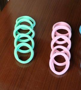 Multicolored Hair Rubber Bands - 30 Pcs