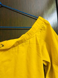 Yellow Tie-Up Top