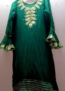 Beautiful Green Embroidery Suit 💚💛