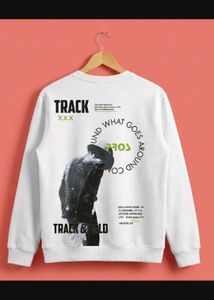 Stylish Unisex White Sweatshirt