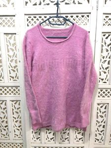 Pink Fuzzy Knit Sweater D