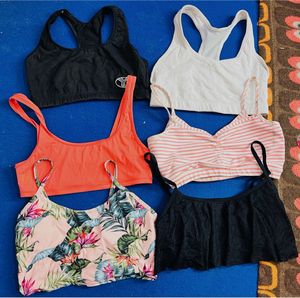 34 size crop top Sports Bra Bundle