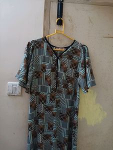 Printed Long Dress