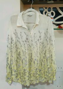Next Yellow Floral Print Blouse
