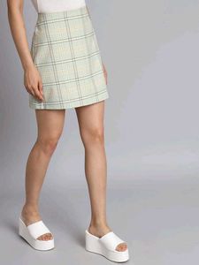 Nobarr Plaid Mini Skirt, XS Size
