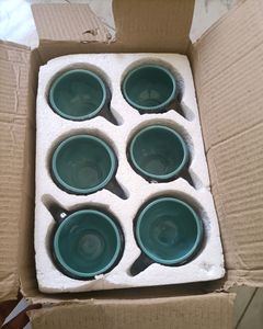 Dot Printed Tea Cups