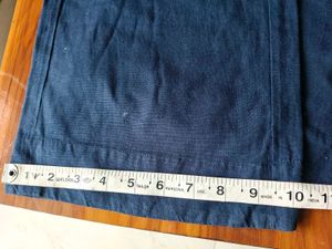 Blue Stylish Cotton Casual Bellbottom