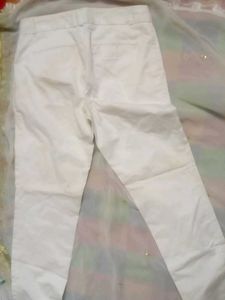 White Straight Leg Pants