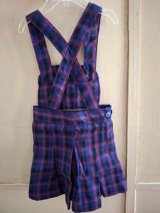 Vintage Plaid Jumper &amp; Bow Set