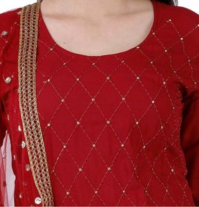 Elegant Red Kurta Set
