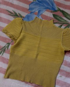 Yellow Knit Top