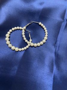 Pearl Hoop Earrings