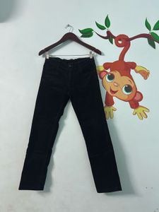 Pantaloons Juniors Corduroy Black Trousers