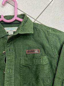 Cute Green Corduroy Shirt 👔