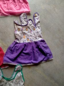 New Born Baby 0 to 3 Months Frocks Good Condition