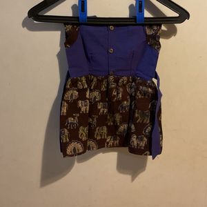 Cute Handmade Elephant Print Dress