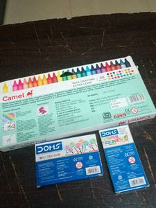 Arts &amp; Crafts Set: Crayons &amp; Colored Pencils