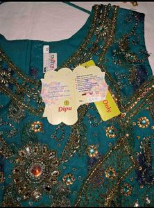 Teal Embellished Lehenga Choli