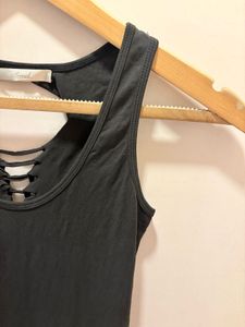 Black Maxi Dress With Strappy Back