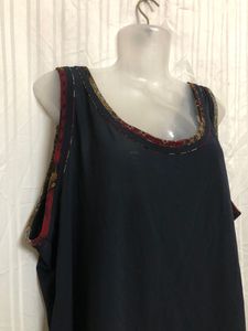 Jimida Blue Sleeveless Top
