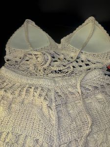 Boho Crochet Top &amp; Shorts| Beach wear co-ord