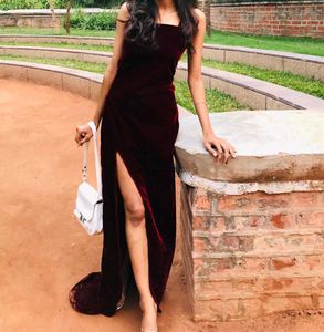 Red Party Wear Maxi