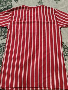 Queen Striped T-Shirt Dress