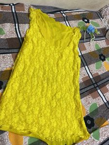 Yellow Lace Top