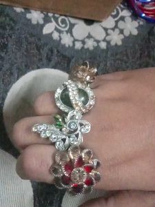 Rhinestone Statement Rings (Set of 4)